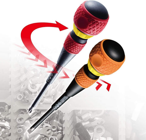VESSEL BALL GRIP Ratchet Screwdriver (+2x100(4") J)...