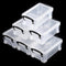 6 Pcs Mini Plastic Boxes, 5.5'' x 3'' x 1.8'' Small Clear Storage Containers with Locking Lids, Clear Plastic Organizers for Crafts, Stationery, J...