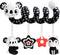 Baby Carseat Toy Black & White Rattle Spiral Hanging Activity Stroller Toy for Newborns Boys and Girls - Coala...