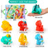 ALASOU 7 PCS Dinosaur Fantastic Creatures Toys with Playmat/Storage Bag|Baby Car Toys for 1 Year Old Boy|1st Birthday Gifts for Toddler Toys Age 1...
