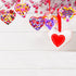 MLOLM 24 Sets Valentines Hearts Foam Craft Kits DIY Heart Ornaments Valentine Craft Kits with Foam Hearts Stickers Glitter Pom-Poms for Valentine ...