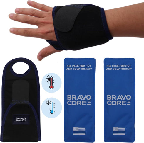 Wrist Ice Pack Wrap for Wrist Pain Relief Compression Brace and hot Cold Therapy Gel Packs Suitable for sprains Arthritis and Carpal Tunnel...