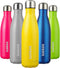 BJPKPK 17oz Insulated Stainless Steel Water Bottles,Sports Water Bottles Keep Cold for 24 Hours and Hot for 12 Hours,BPA Free for Travel,Goldenrod...