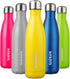 BJPKPK 17oz Insulated Stainless Steel Water Bottles,Sports Water Bottles Keep Cold for 24 Hours and Hot for 12 Hours,BPA Free for Travel,Goldenrod...