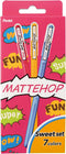 Pentel Matte Hop Sweet Color Ballpoint Pen, 7 Colors, K110-V7STB...