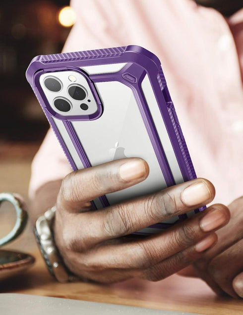 SUPCASE Unicorn Beetle EXO Series Case for iPhone 12 Pro Max (2020 Release) 6.7 Inch, Premium Hybrid Protective Clear Bumper Case (Purple)...