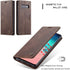 Samsung Galaxy S10 Wallet Case, Magnetic Stand Leather Flip Protective Case with ID & Credit Card Slots Holder Case Wallet for Galaxy S10(Coffee)...