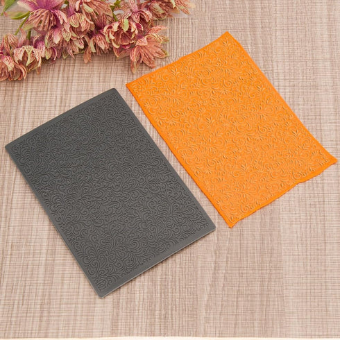 Arbuya Boho Style Polymer Clay Texture Sheets for Earring Jewerly Making, Clay Texture Mat for Polymer Clay Projects Polymer Clay Earrings Tools...
