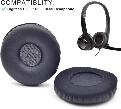 H390 H600 Ear pads foam Replacement Ear Cushion pillow Compatible with Logitech H390 / H600 H609 Wireless headphone...