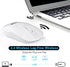 LeadsaiL Rechargeable Wireless Computer Mouse, 2.4G Portable Slim Cordless Mouse Less Noise for Laptop Optical Mouse with 5 Adjustable DPI Levels ...
