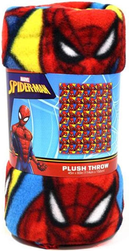 Spiderman Fleece Throw Blanket - Fun Superhero Fleece Throw Blanket for Girls & Boys, Soft & Cozy Plush Lightweight Fabric Bed Cover, Cool Bedroom...