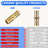 12 Pcs Hose Repair Connectors with Claps Brass Garden Hose Repair Kit Fitting Water Hose Repair Kit Female Hose End Repair(3/8-1/2 Inch)...