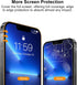 TECHO Privacy Screen Protector Compatible with iPhone 14 Plus/iPhone 13 Pro Max Tempered Glass Film (Edge to Edge Full Coverage) (Anti Spy) (Case ...