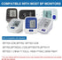 Full-Size Blood Pressure Replacement Cuffs - 5.9-9.5 & 9-21 Inches, Fit Small Medium Large XL XLarge Extra Large Big Arms, 6 Sizes of Connectors C...
