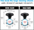 Hypersonic Large Steering Wheel Knob Spinners, Universal Vehicle Steering Wheel Spinners Ball Suicide Knob for Car, Trucks, Tractors, Boat...