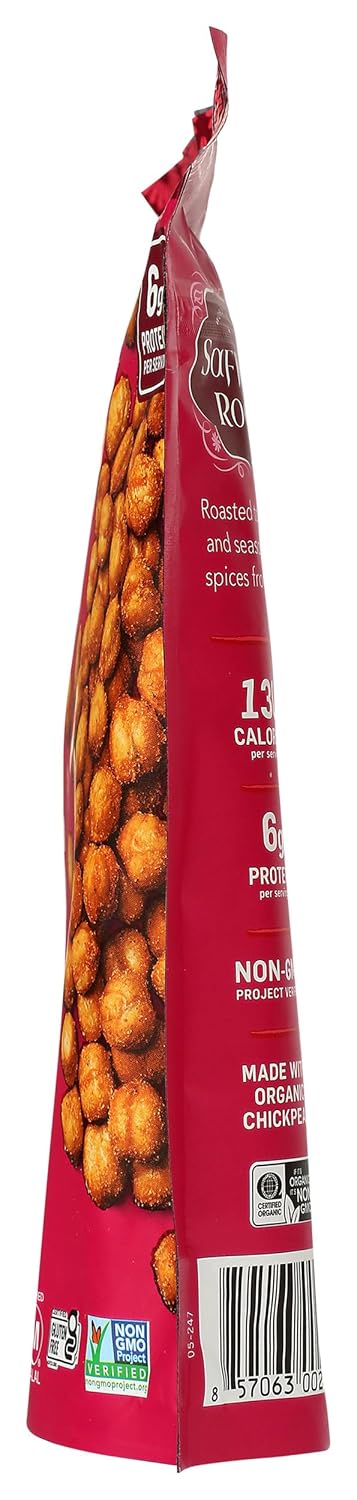 Saffron Road Korean BBQ Crunchy Chickpea Snack, 6oz - Gluten Free, Non-GMO, Halal, Kosher, Vegan...