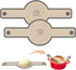 Silicone Bread Sling for Dutch Oven, 2 PCS Non-Stick & Easy Clean Reusable Silicone Bread Baking Mat with Long Handles, Easy to Transfer Sourdough...