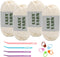 Yarn for Crocheting, Crochet Yarn, Easy yarn, Beginners Yarn for Crocheting with Easy-to-See Stitches, Stitch Marker, and Elbow Needle Cotton Yarn...