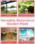 PACETAP Bird Feeders Hanger 12-Inch, 2PCS Metal Hummingbird Feeder Hook, Heavy Duty Plant Hangers Outdoor for Hanging Plants, Bird Feeder, Wind Ch...