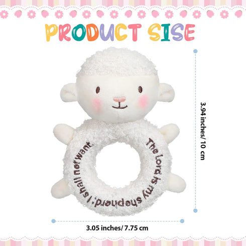 Lamb Stuffed Animal Little Sheep Stuffed Animal Praying Baptism Soft Lamb Plush Snuggle God's Lamb with Embroidered Religious Gifts for Boys Girl ...