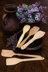 Nonstick Wooden Spoons For Cooking – 5 European Premium Spoons Set - 100% Healthy and Natural Wooden Spatula – Long Handled, Strong, Durable, Soli...