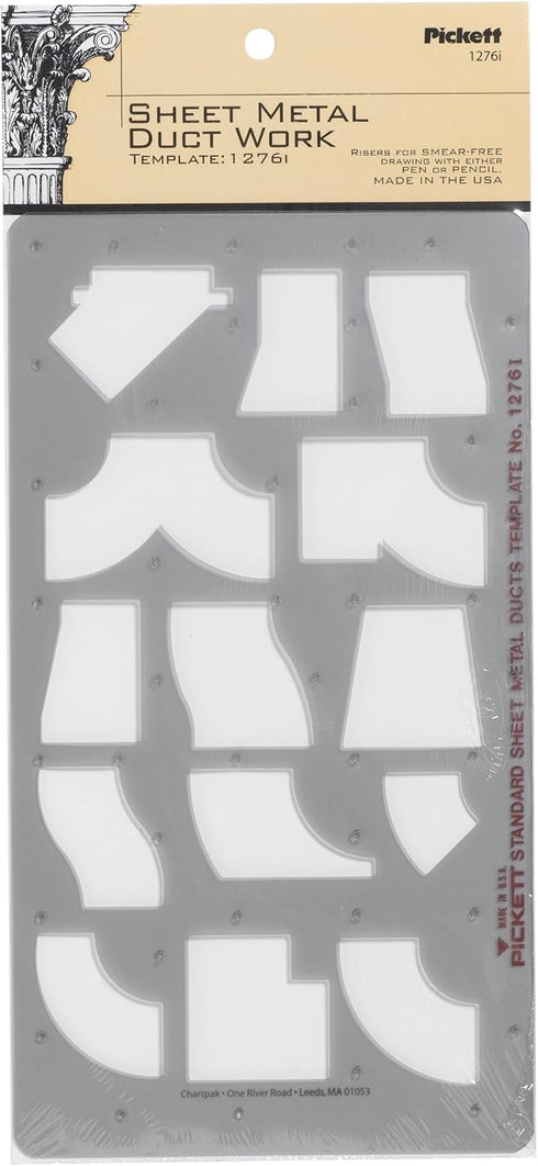Pickett Sheet Metal Duct Work Template (1276I)...