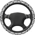 Hawaiian Polynesian Tribal Tatoo Car Steering Wheel Cover for Women Men 14-15 Inch Stretch Cloth Anti-Slip Wrap Protector Case Fit Universal Auto ...