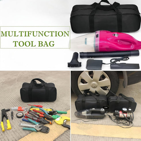 Wide Mouth Tool Bag, Waterproof Oxford Electrician Tool Bag, Large Capacity Tools Organizer and Storage Handbag, Tool Pouch Tote Bag for Hand Powe...