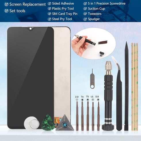 Screen for Samsung Galaxy A03s Screen Replacement for Samsung A03s SM-A037U LCD Touch Panel Display Digitizer Assembly Repair Parts with Kit...
