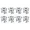Cam Lock Nut for Furniture, 8pcs 12x10mm Joint Connector Locking Nuts Furniture Connecting Cam Fittings...