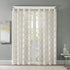Madison Park Eden Sheer Single Curtain for Bedroom, Modern Contemporary Light Sheers for Living Room, Geometric Pattern with Grommet, 50x95, Ivory...