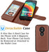 Moto E5 Play Wallet Case, Moto E5 Cruise/E5 GO Wallet, Takfox PU Leather with Card Holder Folio Flip with Strap Detachable Magnetic Wallet Phone C...