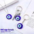 Chuangdi 20 Pieces Evil Eye Keychain Bulkturkish Blue Charms Pendants Crafting Glass Keychain with Keyring Hanging Ornament Jewelry Accessories Am...