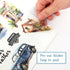 Landscape and City Themed Scrapbook Journaling Stickers, 150 Die-Cut PET and Washi Paper Sticker Book for Junk Journaling, Collage, Craft Projects...
