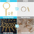 Keychain Rings for Crafts Gold, PAXCOO Key Chains Rings Kit includes 100Pcs Split Key Ring with Chain, 100pcs Jump Rings and 100pcs Screw Eye Pins...