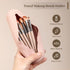 LANDNEOO Travel Makeup Brush Holder, Magnetic Anti-fall Out Silicon Organizer Bag Case, Large Portable Cosmetic Face Brushes Holder, Toiletry Orga...