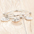 3PCS Stainless Steel Inspirational Charm Bracelets Jewelry Set Engraved Message Motivational Expendable Bangles for Women Girls...