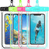 Waterproof Cell Phone Pouch Case, 4 Pack Universal Luminous Waterproof Phone Bag/Holder for iPhone, Samsung Galaxy, LG, Moto, Dry Bag for Beach, S...