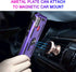 Androgate for Samsung Galaxy A21s Case with Tempered Glass Screen Protectors, Military-Grade Metal Ring Kickstand 15ft Drop Tested Shockproof Cove...