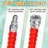 Boltigen Pressure Washer Swivel Adapter Set, M22-14mm to 3/8'' Quick Connect Kit, Disconnect Swivel for Power Washer Hose, 360 Degree Swivel, 5000...