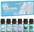 SALKING Clean Fragrance Oils, Premium Essential Oil for Diffuser, Scented Oil Gift Set for Soap Candle Making - Lemongrass, Fresh Cotton, Fresh Li...