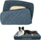 CHHKON Dog Bed Covers Replacement Washable Waterproof Pet Puppy Bed Cover for Dog(Blue,36x27x6 inch)...