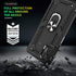 TJS Compatible with Motorola Moto G Stylus 2021 Case, with Tempered Glass Screen Protector, Metal Ring Kickstand Magnetic Support Drop Protective ...