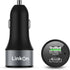 LinkOn 63W Car Charger with 45W USB-C PD3.0 PPS and 18W USB-A QC3.0 Compatible with MacBook Air Chromebook iPhone Xs/Max/XR/X/8 iPad Pro/Air 2/Min...