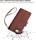Bocasal for iPhone SE (2022)/SE (2020)/8/7 Wallet Case with Card Holder PU Leather Magnetic Detachable Kickstand Shockproof Wrist Strap Removable ...