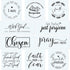 10 Set Farmhouse Christian Stencil, with God All Things are Possible Faith Waymaker Bible Verse Sign Motivational Painting Stencils for Home Offic...