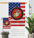 USMC Semper Fi Marine Corps Flag Armed Forces Double-Sided Lawn Decoration Gift House Garden Yard Banner United State American Military Veteran, 1...
