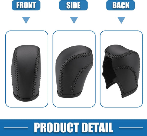 Gear Shift Lever Cover Automotive Interior Gear Shift Knob Trim for Volkswagen Atlas 2018-2022 Black...