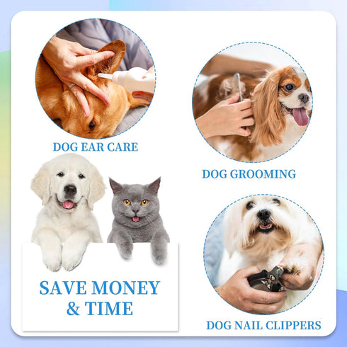 Dog Grooming Hammock for Nail Trimming Pet Hammock for Small Dogs with Security Strap Cat Sling for Nail Clipping with Clippers Nail File and Pet ...