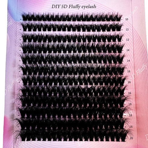 HBZGTLAD 280 Bundles 50D/60D/80D/100D/110D/150D Mink Eyelashes 0.05mm/0.07mm Thin Eyelash extension 3D Russia Volume Individual Eyelash Cluster Ma...